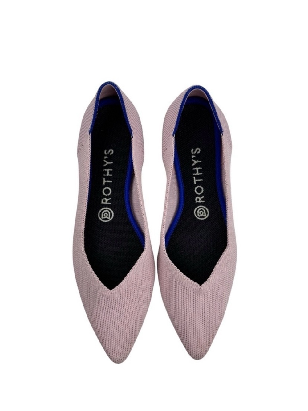 Rothy's Pointed Knit Flats - Light Pink